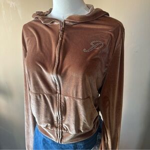 PINK Velour Zip-Up Hoodie